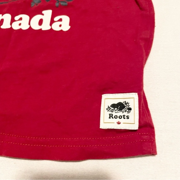 Roots Baby Red Canada Tshirt 6-12 Months Shirt - Picture 6 of 16